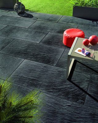 Камінь 33 бортовий 66х33х3,5 см, NOVASCHISTE, тон Anthracite 313770 313770 фото