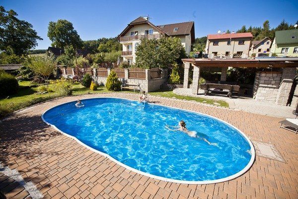 Басейн каркасний 9,1х4,6х1.2м без фільтру та лайнеру, AZURO 407 DL WOOD, з отворами 3EXB0355 3EXB0355 фото